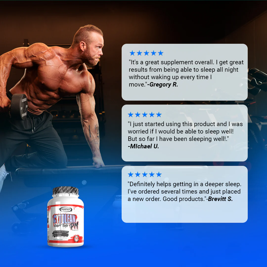 Gaspari Cytolean PM – Nighttime Fat Burner & Sleep Support with Ashwagandha, GABA & Melatonin – Stimulant-Free - Image 3