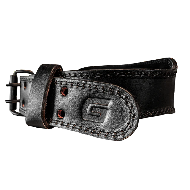 Gaspari Genuine Leather Embossed Weight Belt & Beanie Bundle - Image 4